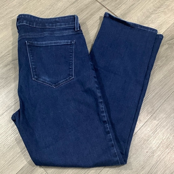 NYDJ Denim - NYDJ Maryland Straight DarkWash Stretch Jeans size 12